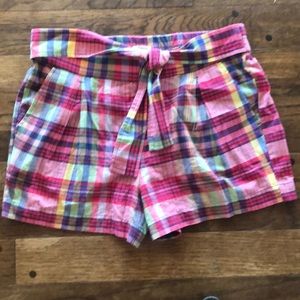 J. Crew Plaid Shorts Sz 8 NWT